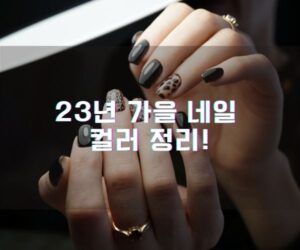 2023년 가을 네일 트렌드 컬러 정리! (2)