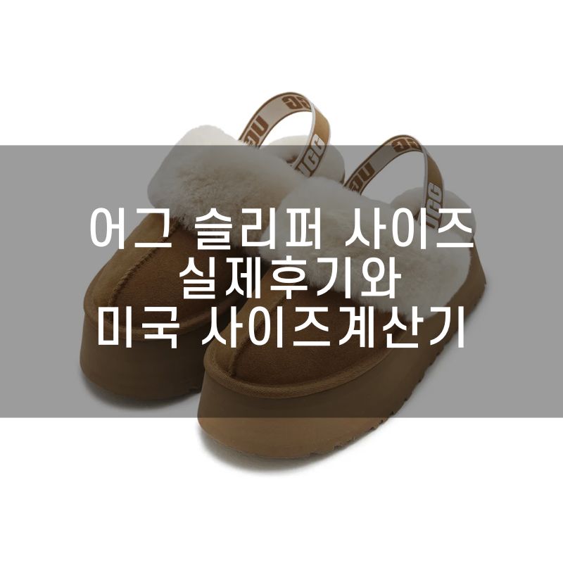 어그 슬리퍼 사이즈 실제후기와 미국 사이즈계산기로 해결하세요!