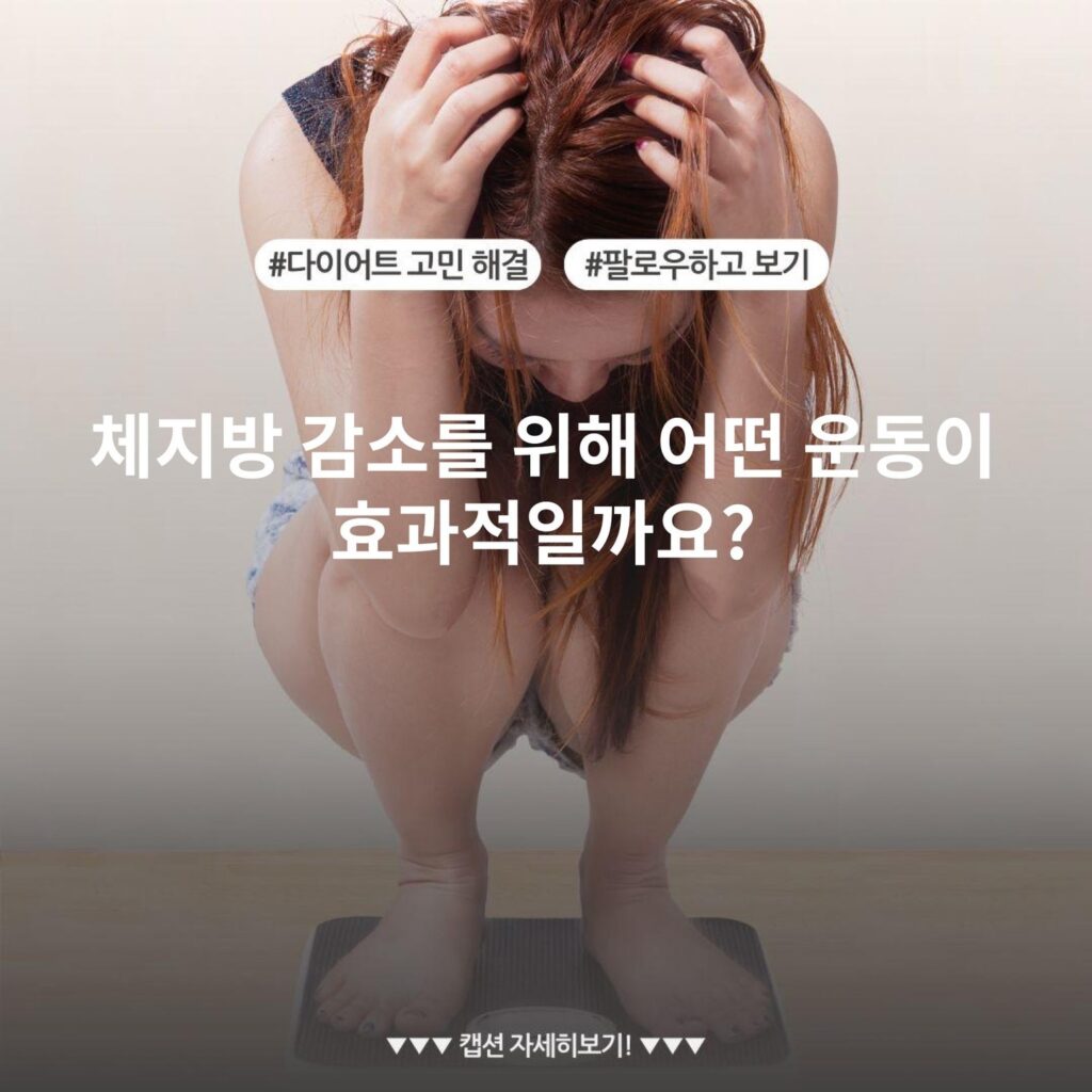 체지방 감소를 위해 어떤 운동이 효과적일까요?