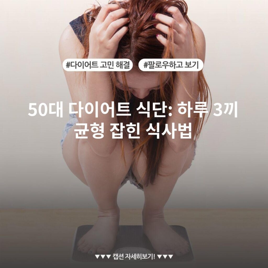 50대 다이어트 식단: 하루 3끼 균형 잡힌 식사법