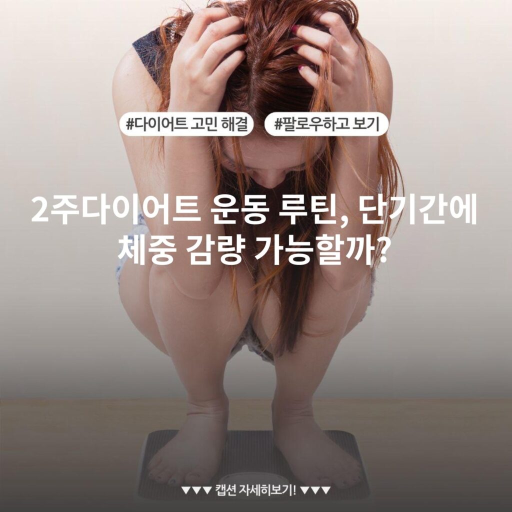 2주다이어트 운동 루틴, 단기간에 체중 감량 가능할까?