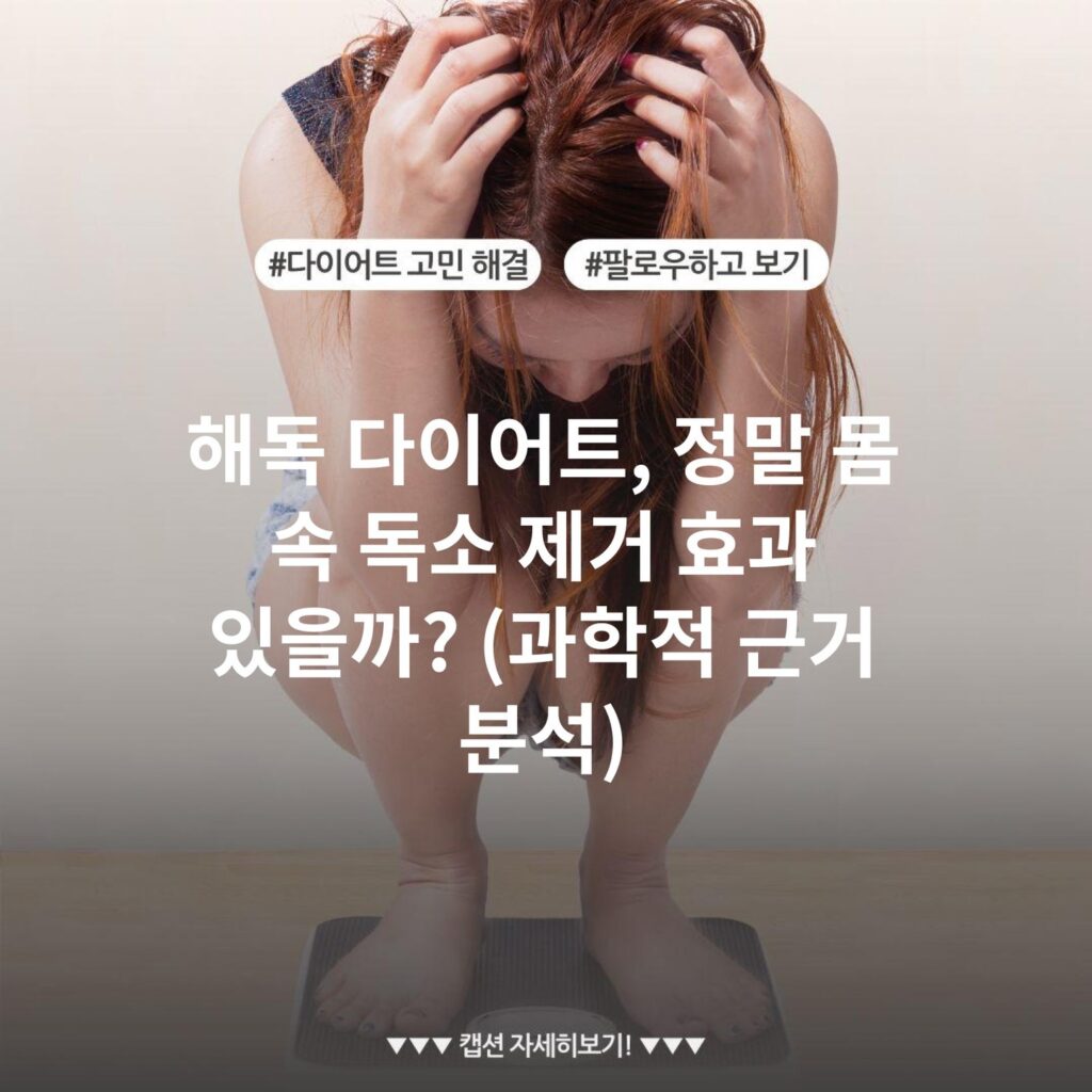 해독 다이어트, 정말 몸 속 독소 제거 효과 있을까? (과학적 근거 분석)