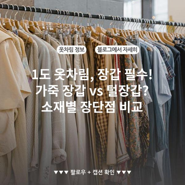 1도 옷차림, 장갑 필수! 가죽 장갑 vs 털장갑? 소재별 장단점 비교