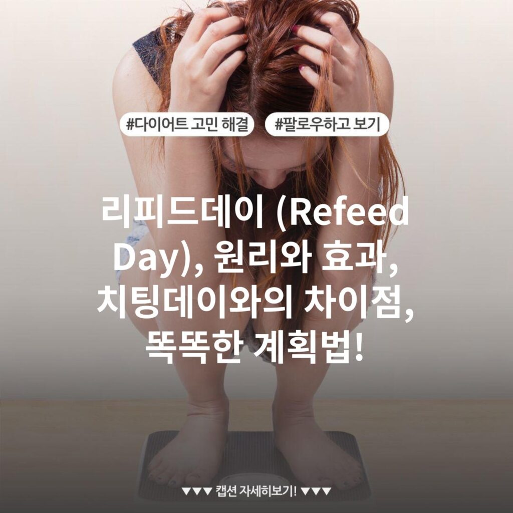 리피드데이 (Refeed Day), 원리와 효과, 치팅데이와의 차이점, 똑똑한 계획법!