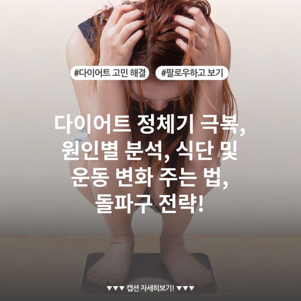 다이어트 정체기 극복, 원인별 분석, 식단 및 운동 변화 주는 법, 돌파구 전략!