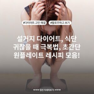 설거지 다이어트, 식단 귀찮을 때 극복법, 초간단 원플레이트 레시피 모음!