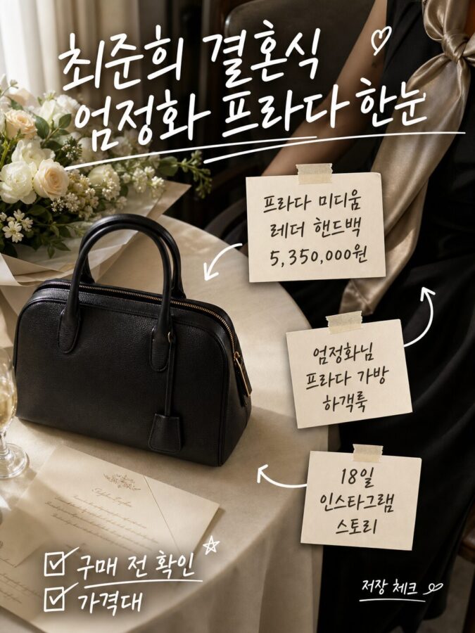 최준희 결혼식 엄정화 프라다 고르는 법과 실패 줄이는 체크포인트 사기 전 꼭 보세요