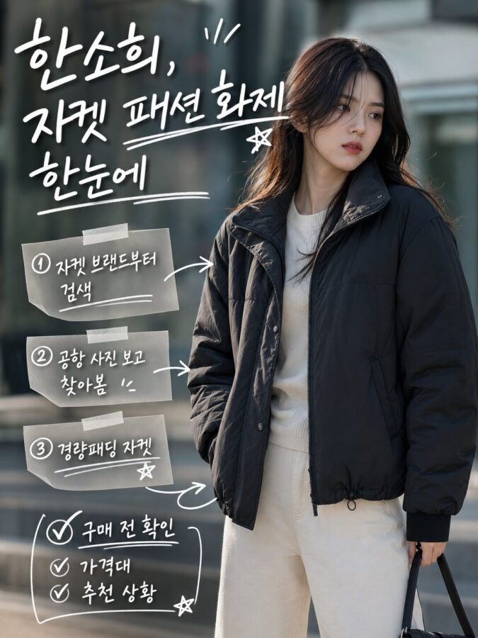 한소희, 자켓 패션 화제 고르는 법과 실패 줄이는 체크포인트 사기 전 꼭 보세요