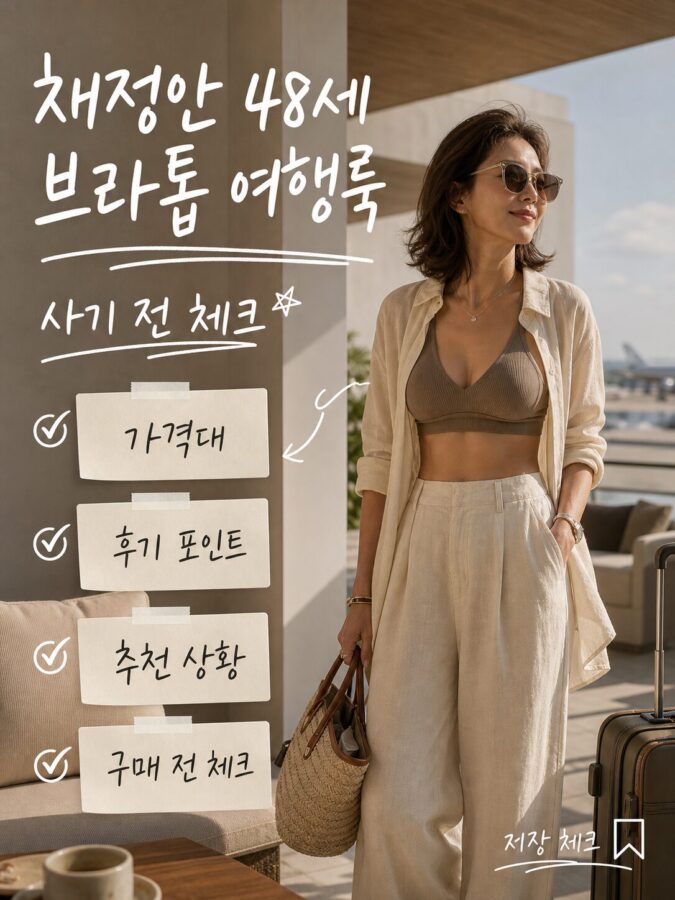 채정안 48세 브라톱 여행룩 고르는 법과 실패 줄이는 체크포인트 사기 전 꼭 보세요