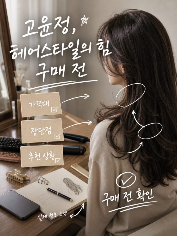 고윤정, 헤어스타일의 힘 가격·후기 보기 전 확인할 장단점 실패하기 전에 확인하세요